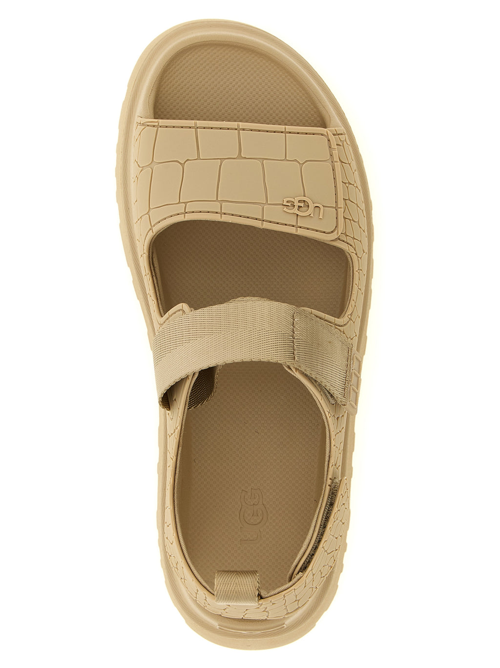 Beige Synthetic Flat Sandals