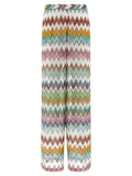 Multicolor Viscose Flared Pants