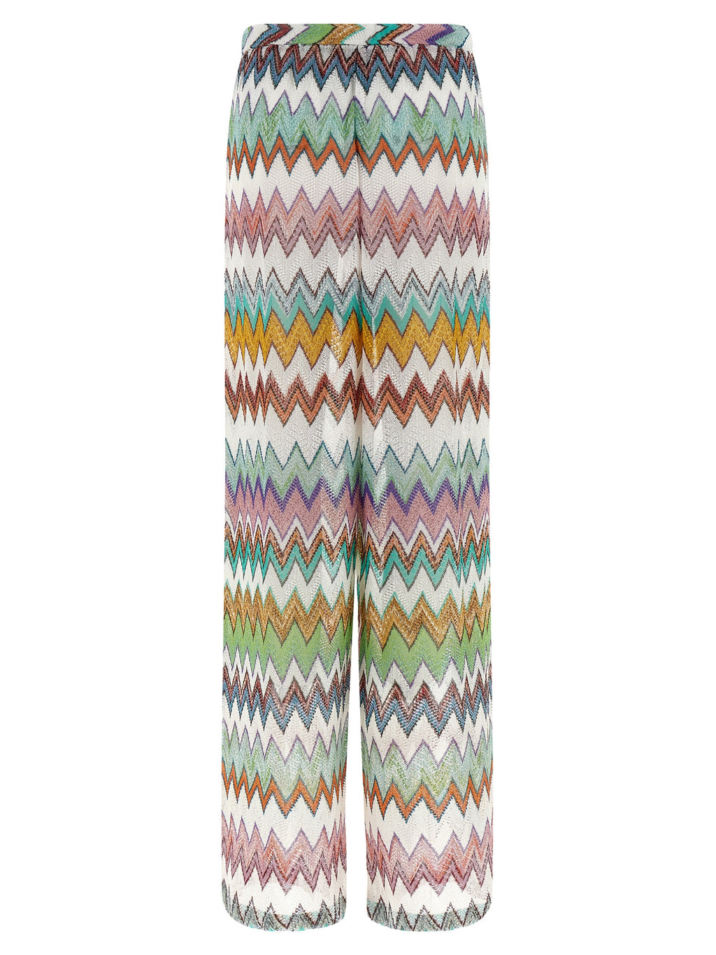 Multicolor Viscose Flared Pants