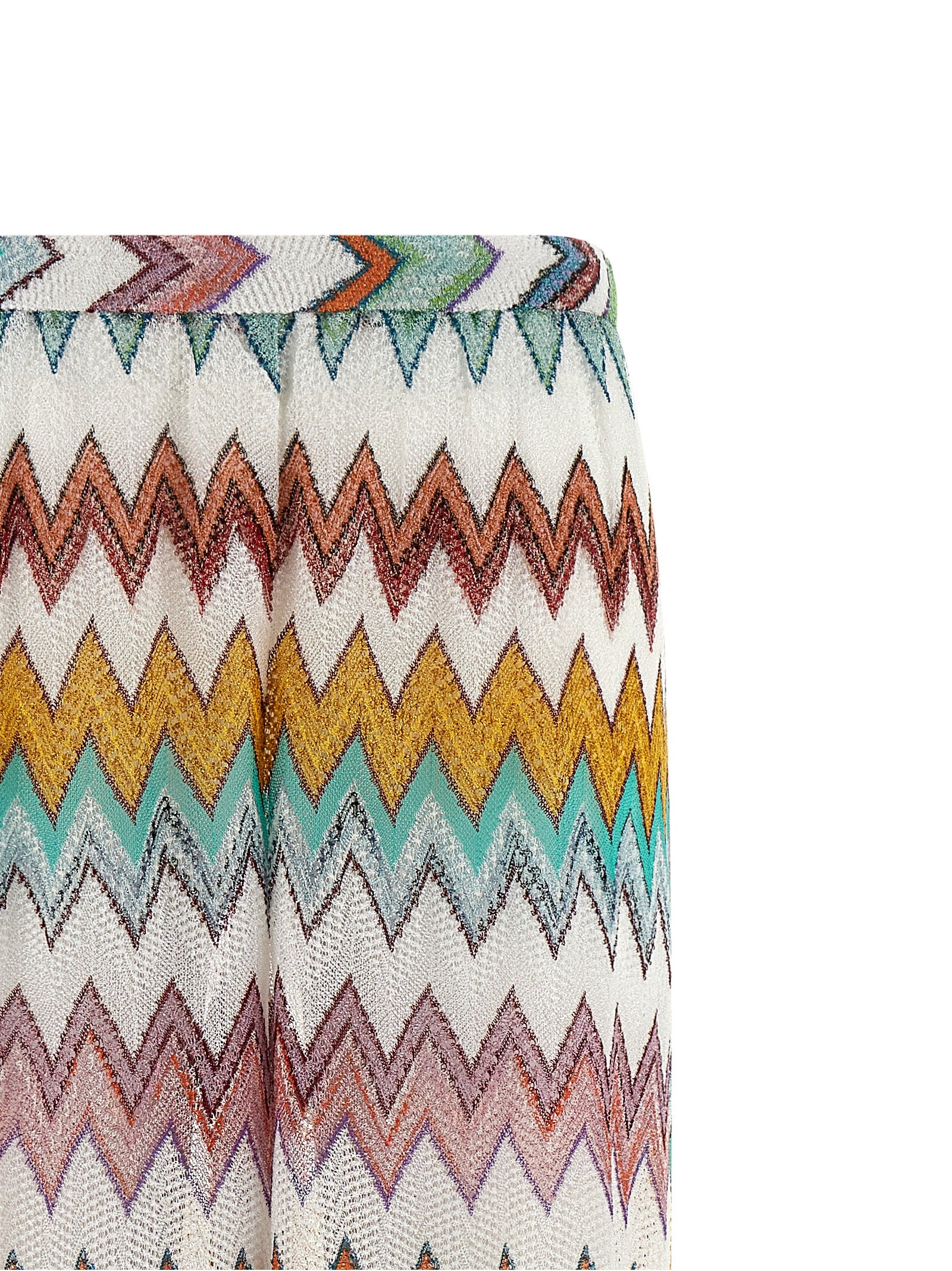 Multicolor Viscose Flared Pants