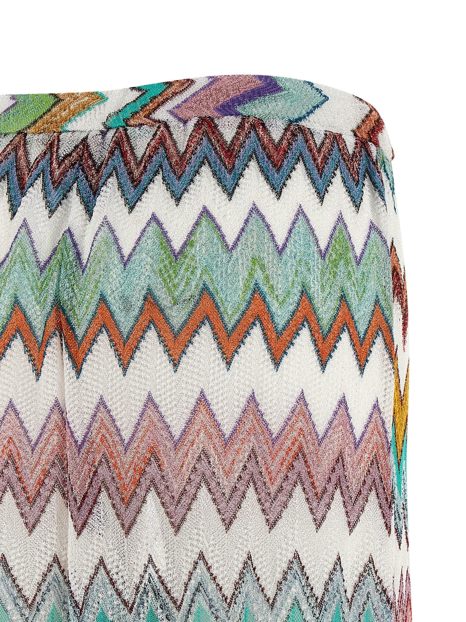 Multicolor Viscose Flared Pants