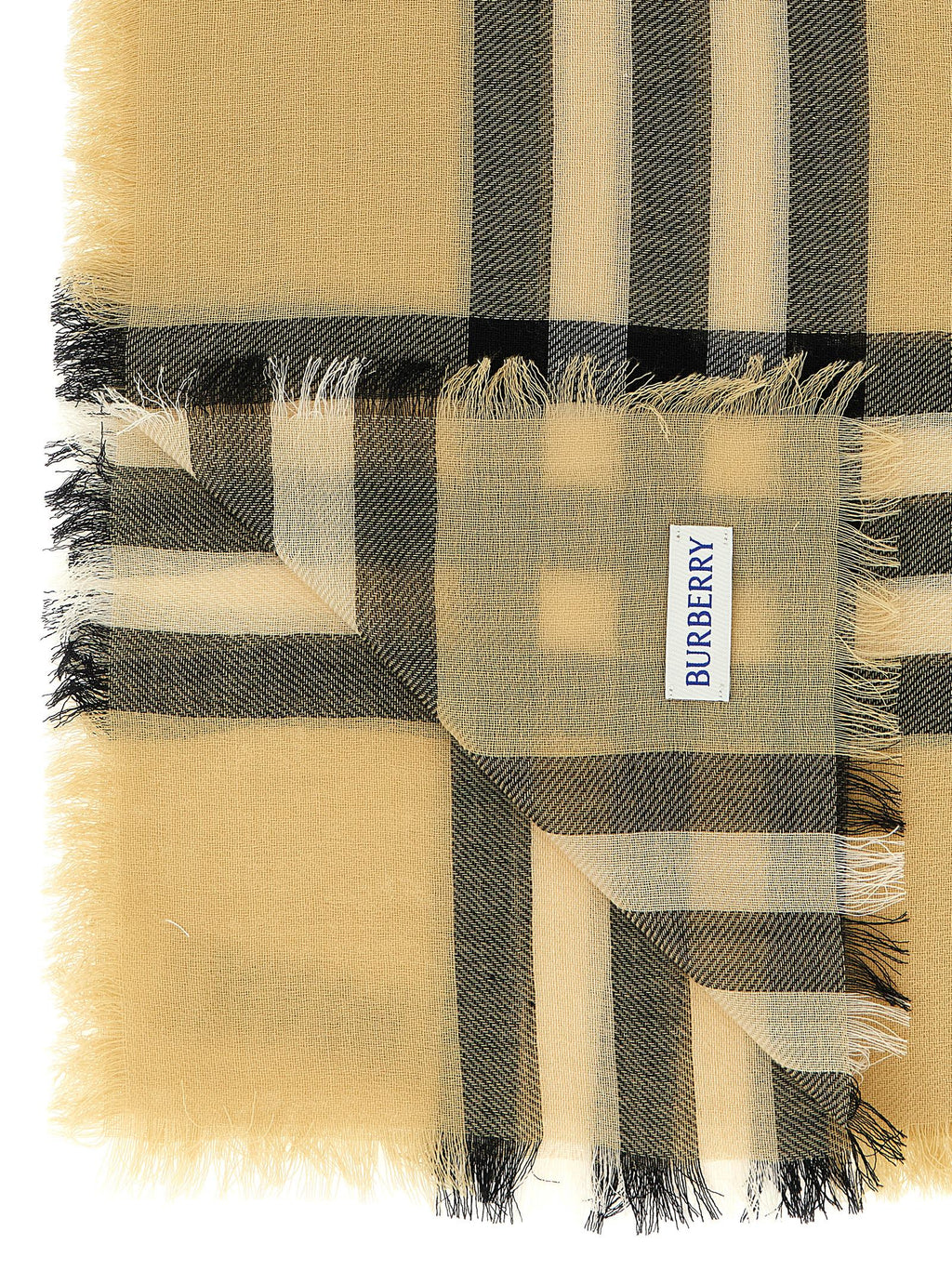 Beige Wool Scarf