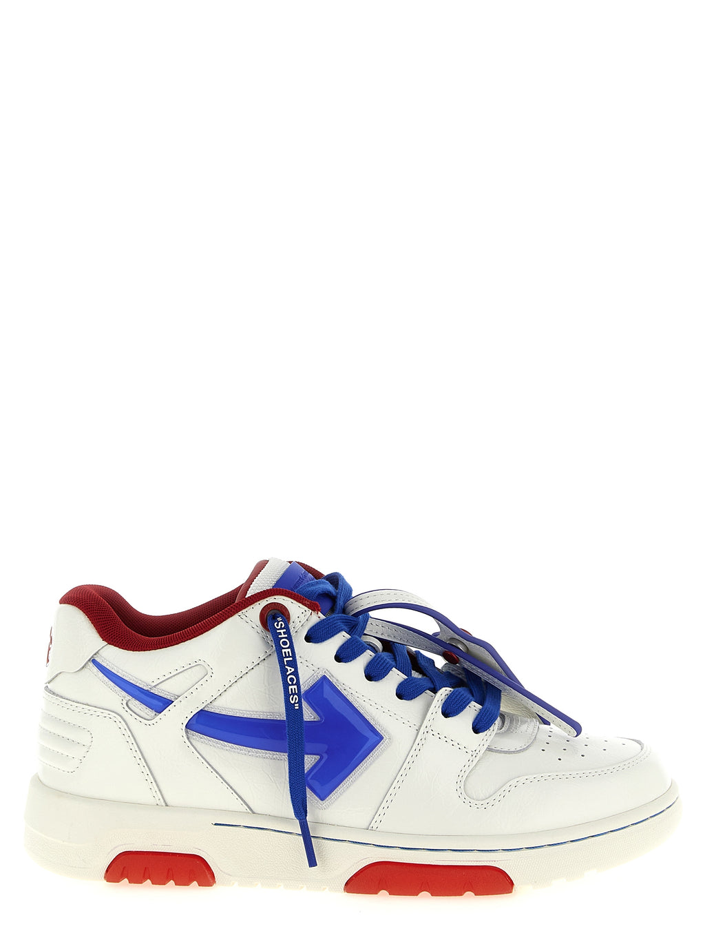 Blue Leather Athletic Sneakers