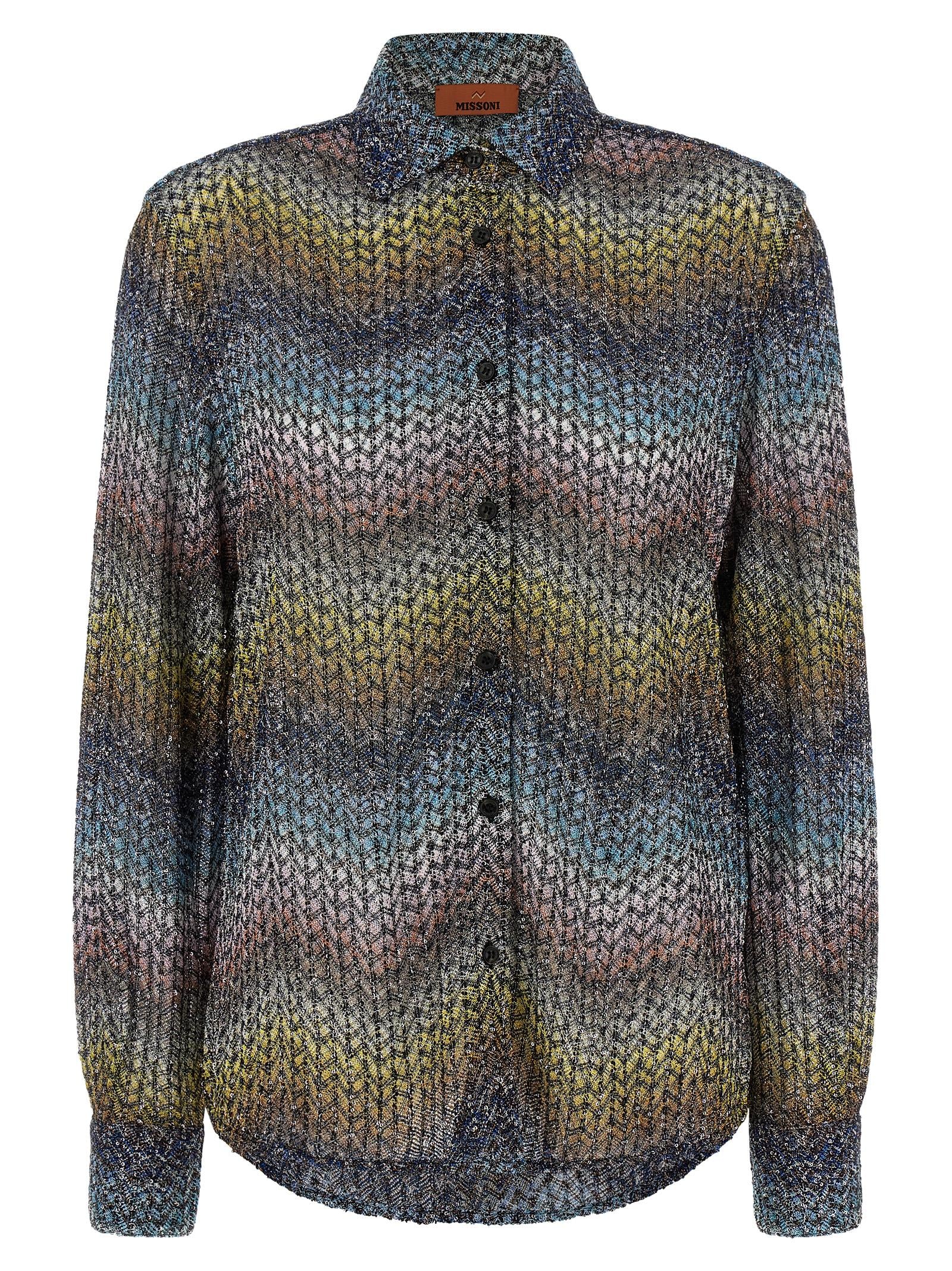 Multicolor Viscose Blouse