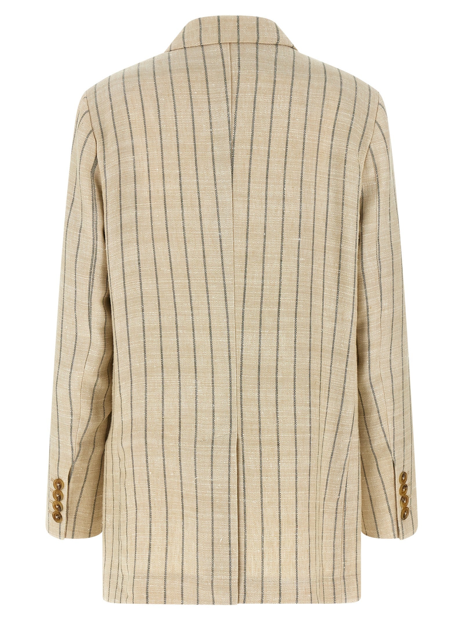 Beige Cotton Blazer