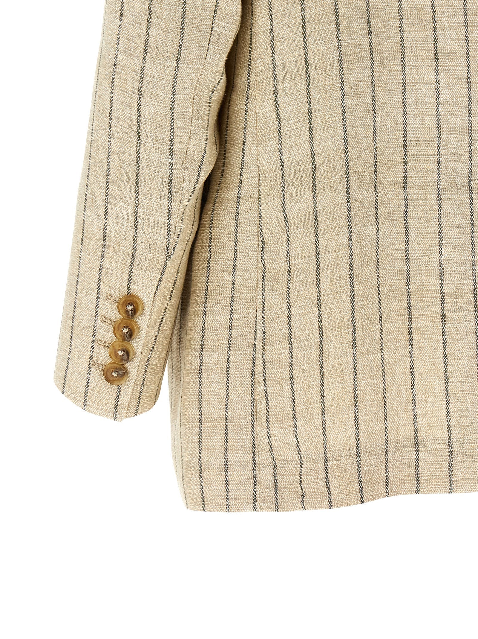 Beige Cotton Blazer