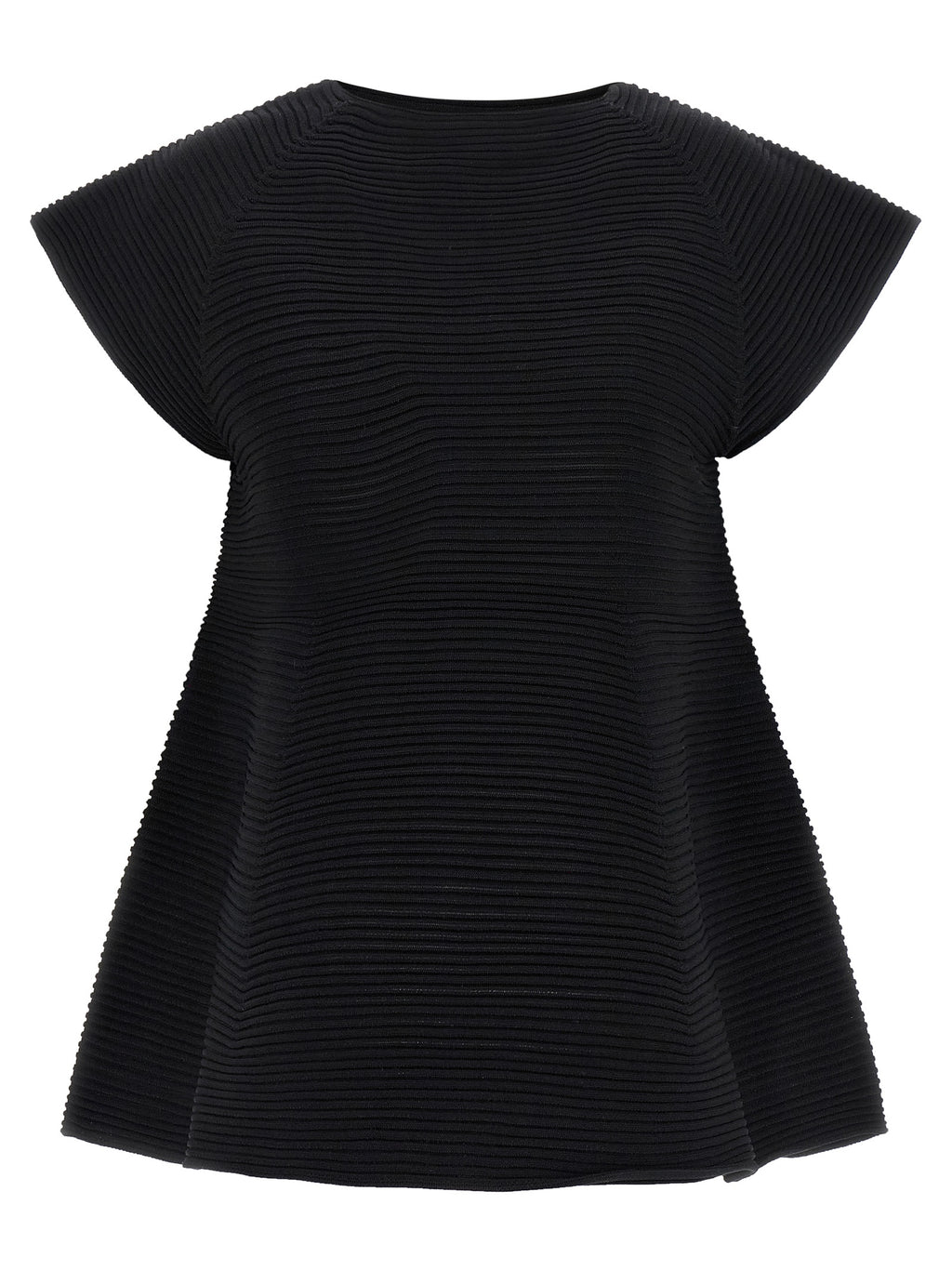 Black Polyester Short Dress