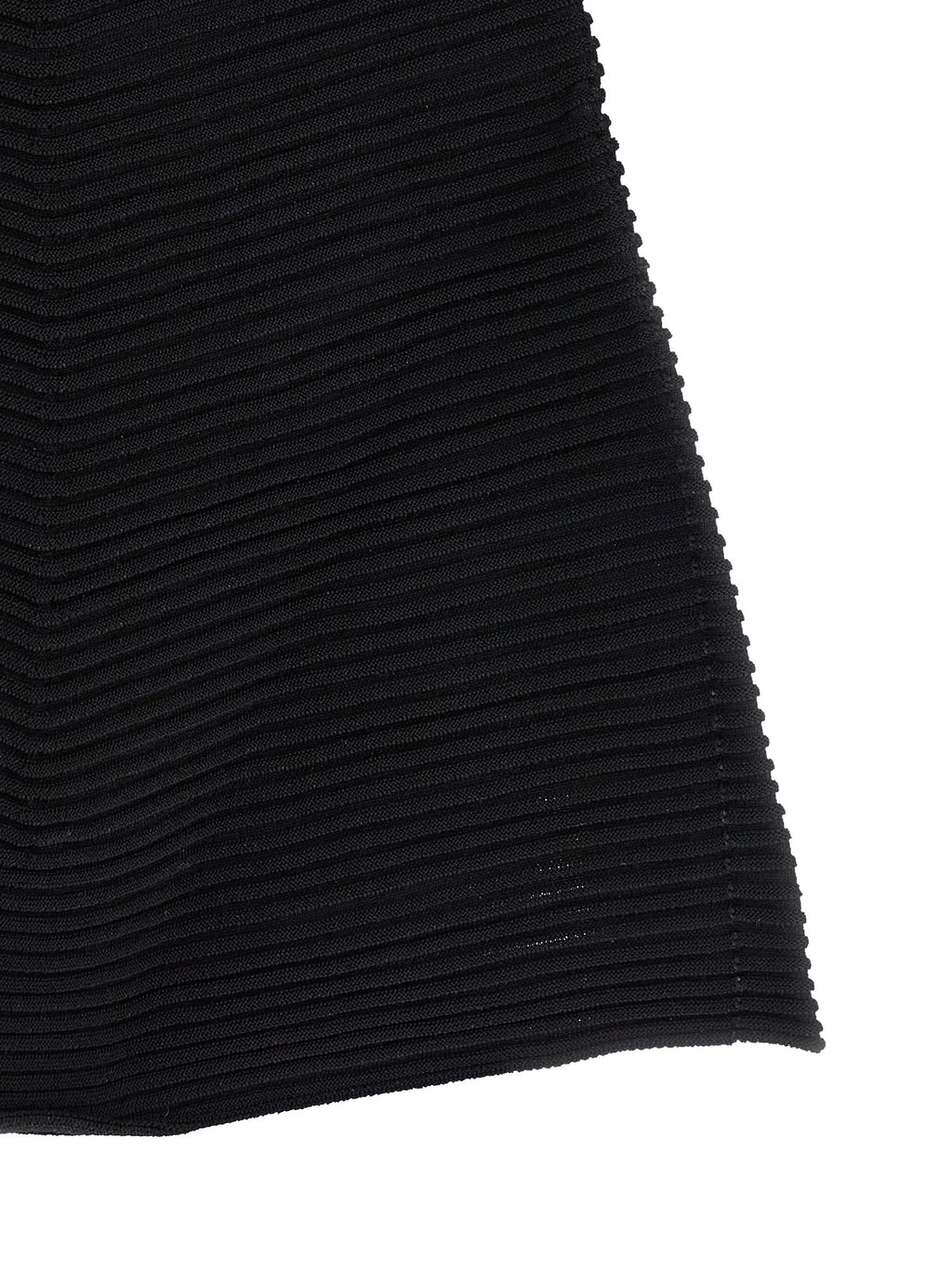 Black Polyester Short Dress