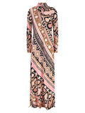 Multicolor Viscose Long Dress