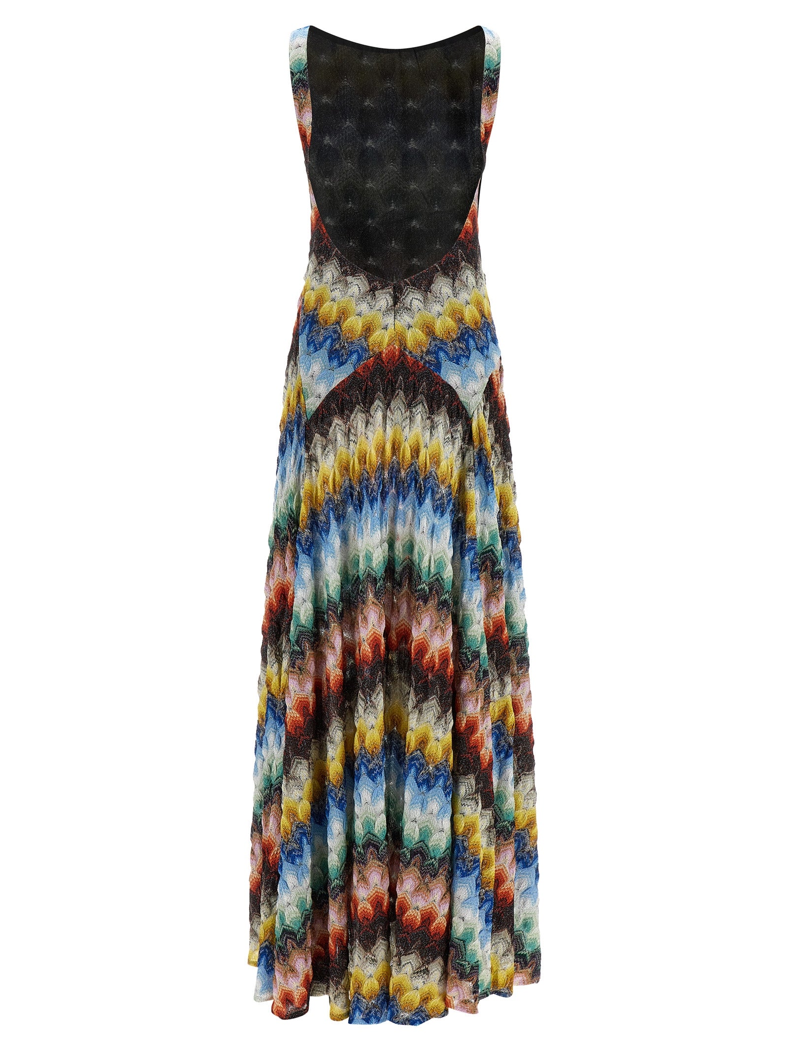 Multicolor Viscose Long Dress