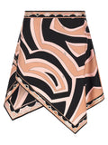 Multicolor Silk Long Skirt