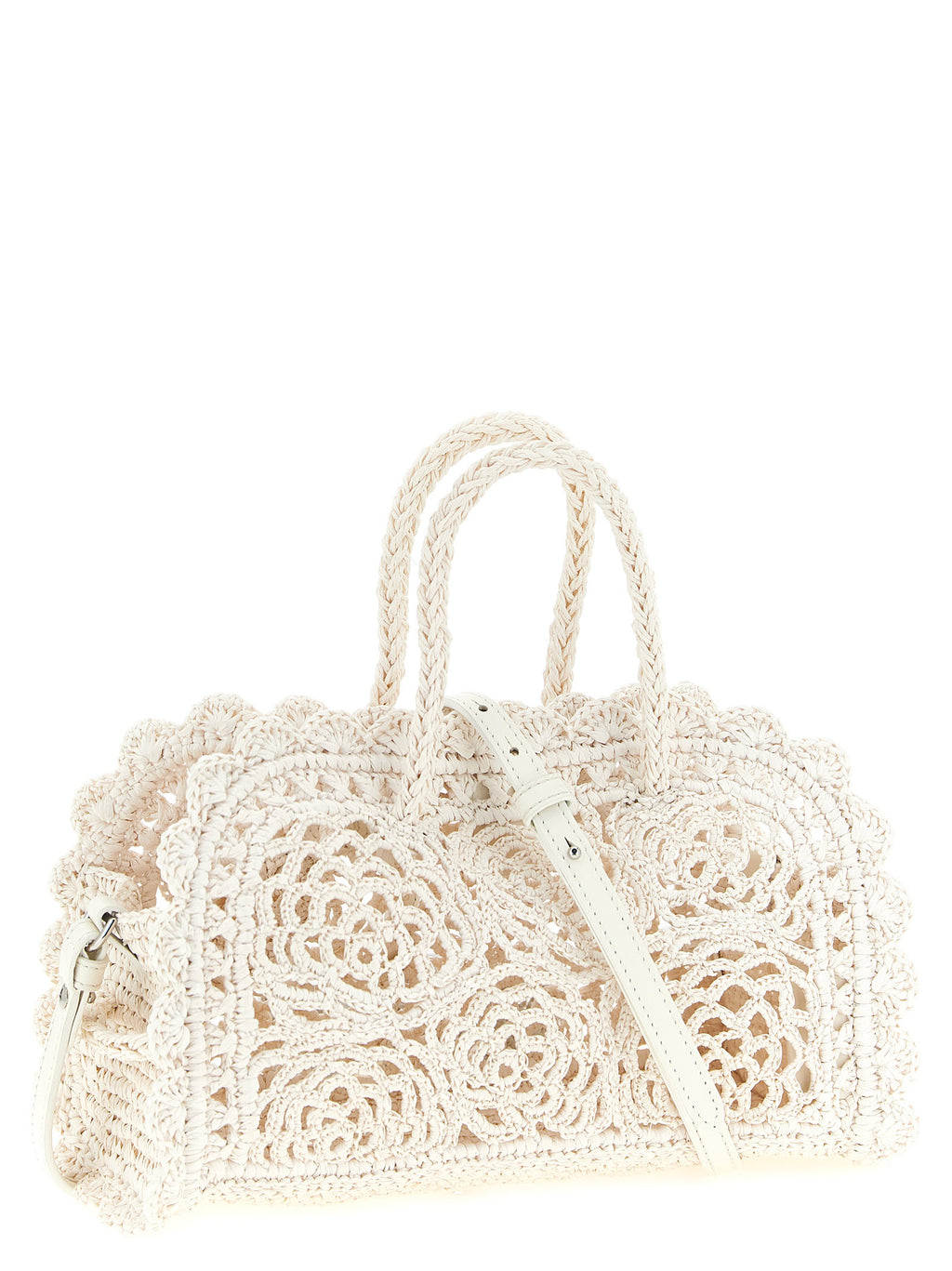 White Polyamide Handbag