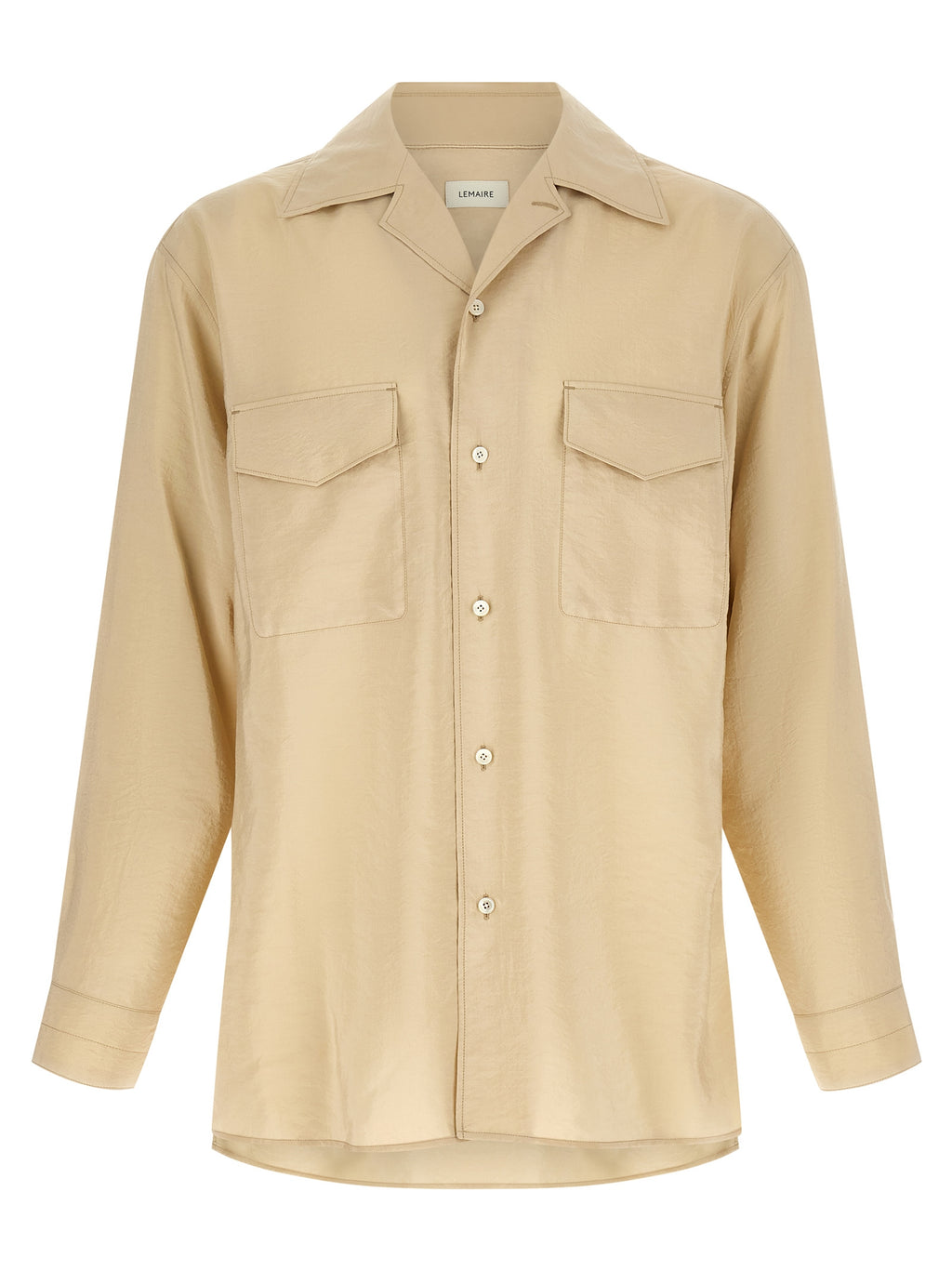 Beige Silk Blouse