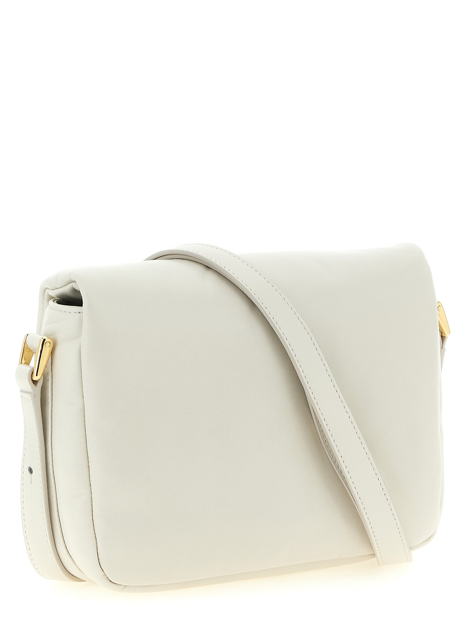 White Cowhide Crossbody Bag