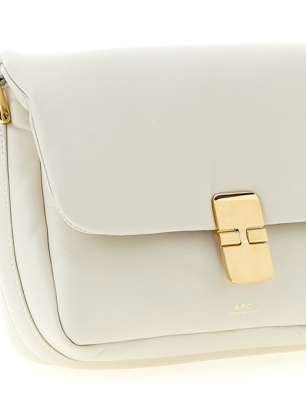 White Cowhide Crossbody Bag