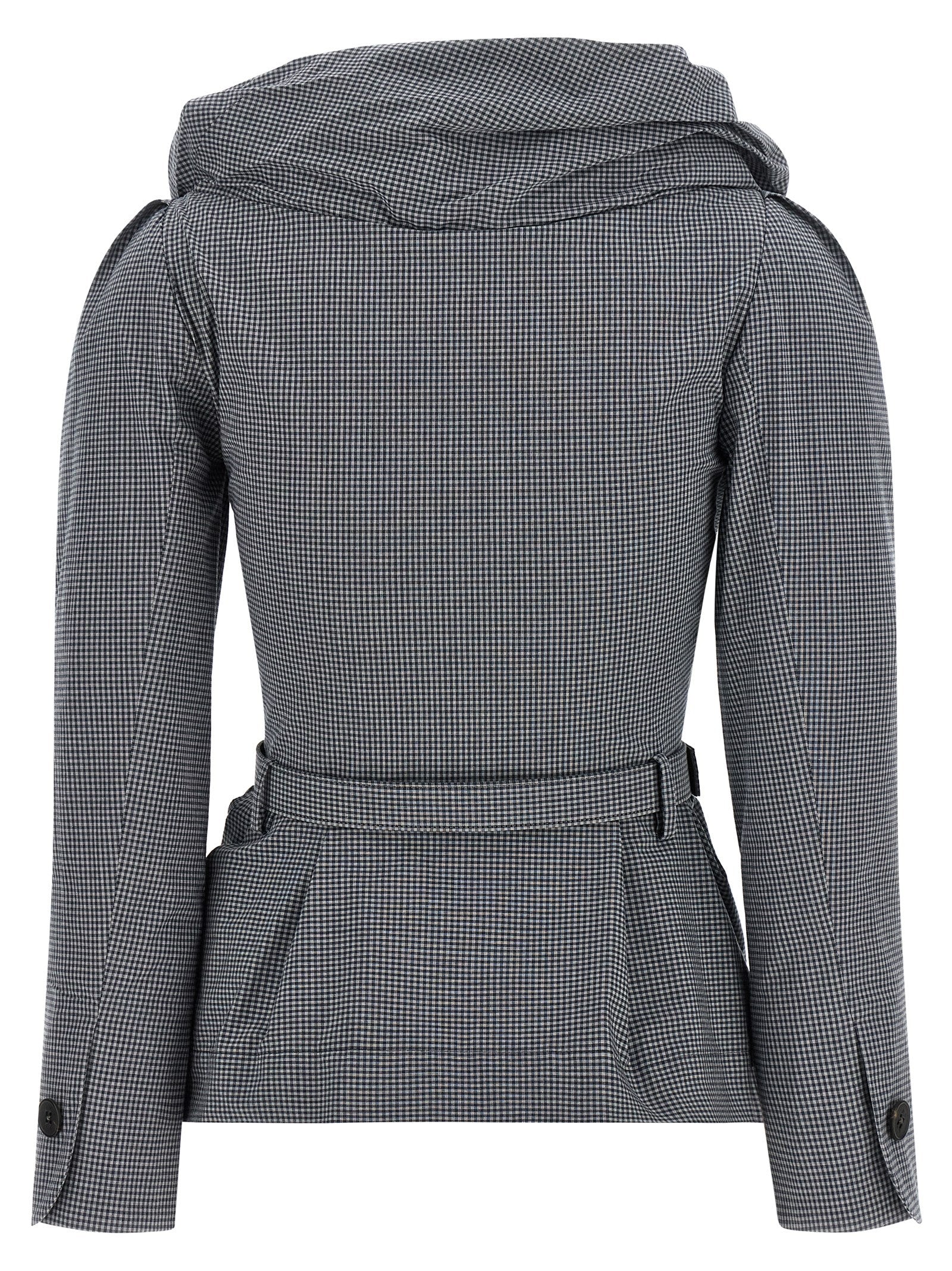 Gray Cotton Blazer