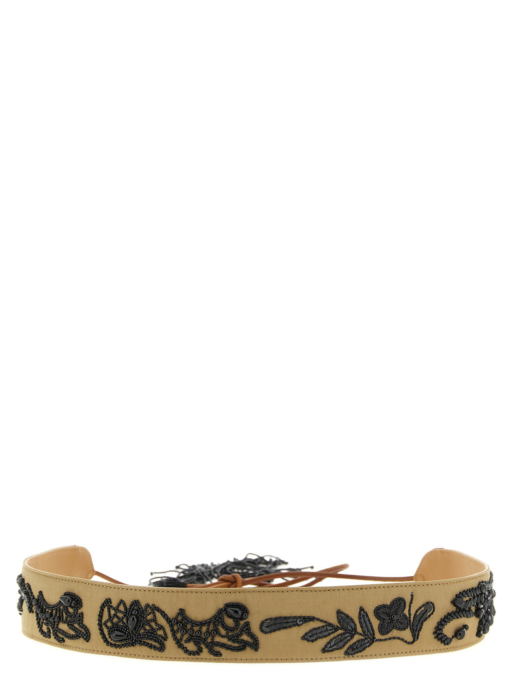 Brown Cotton Regular Belt