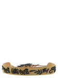 Brown Cotton Regular Belt