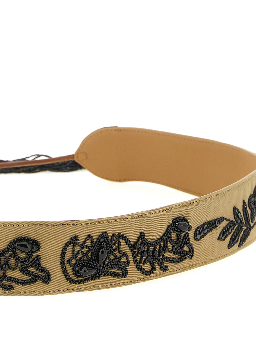 Brown Cotton Regular Belt