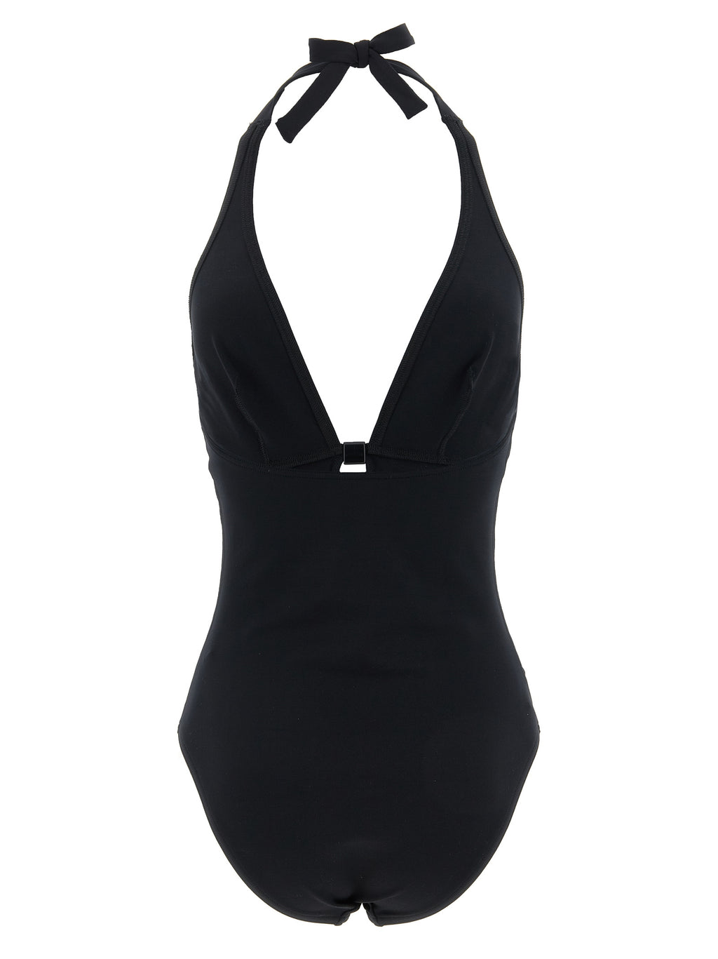 Black Polyamide One-Piece Swimsuit