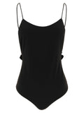 Black Polyamide One-Piece Swimsuit