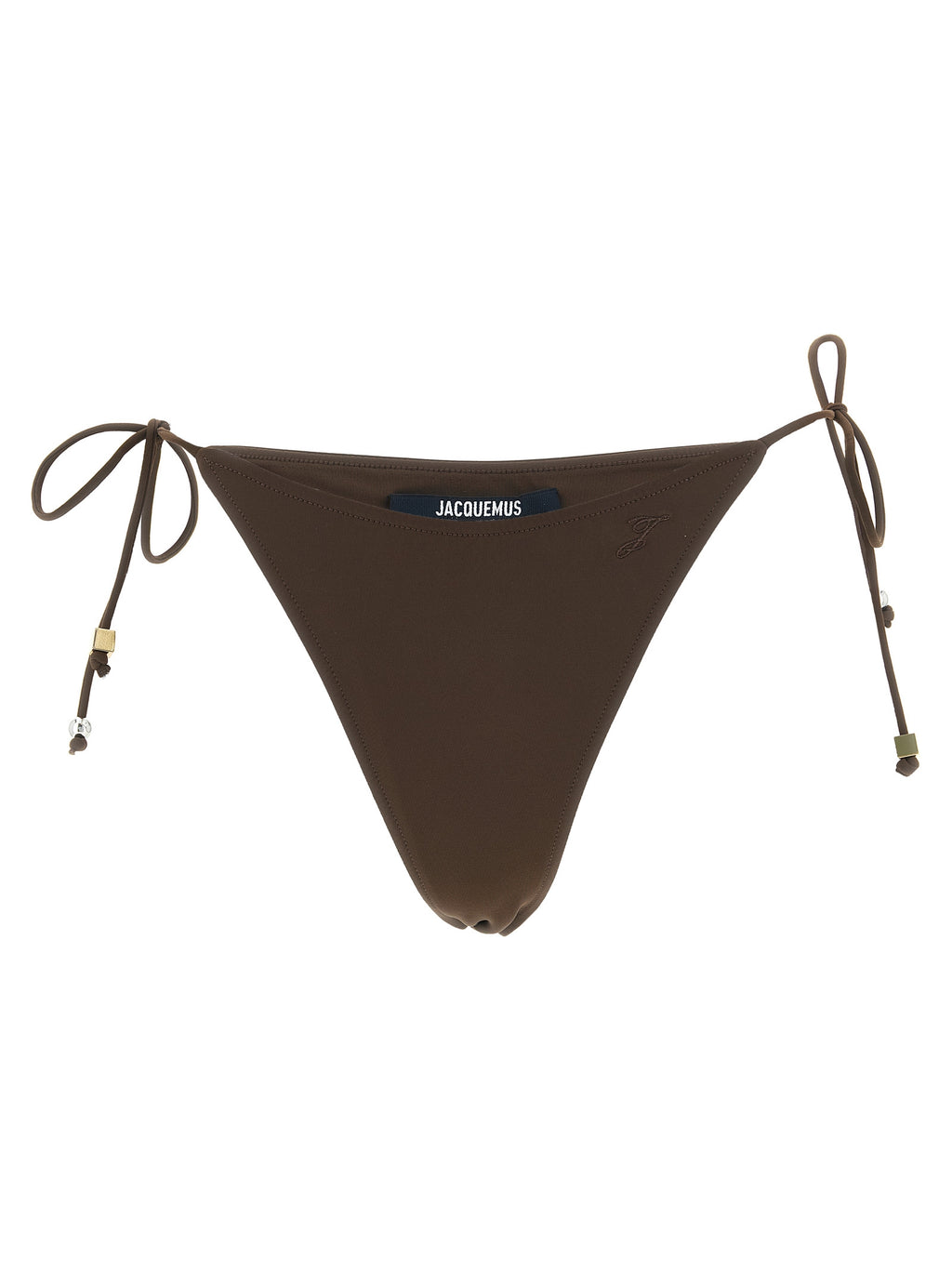 Brown Polyamide Swim Briefs