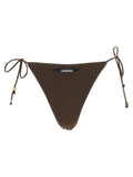 Brown Polyamide Swim Briefs