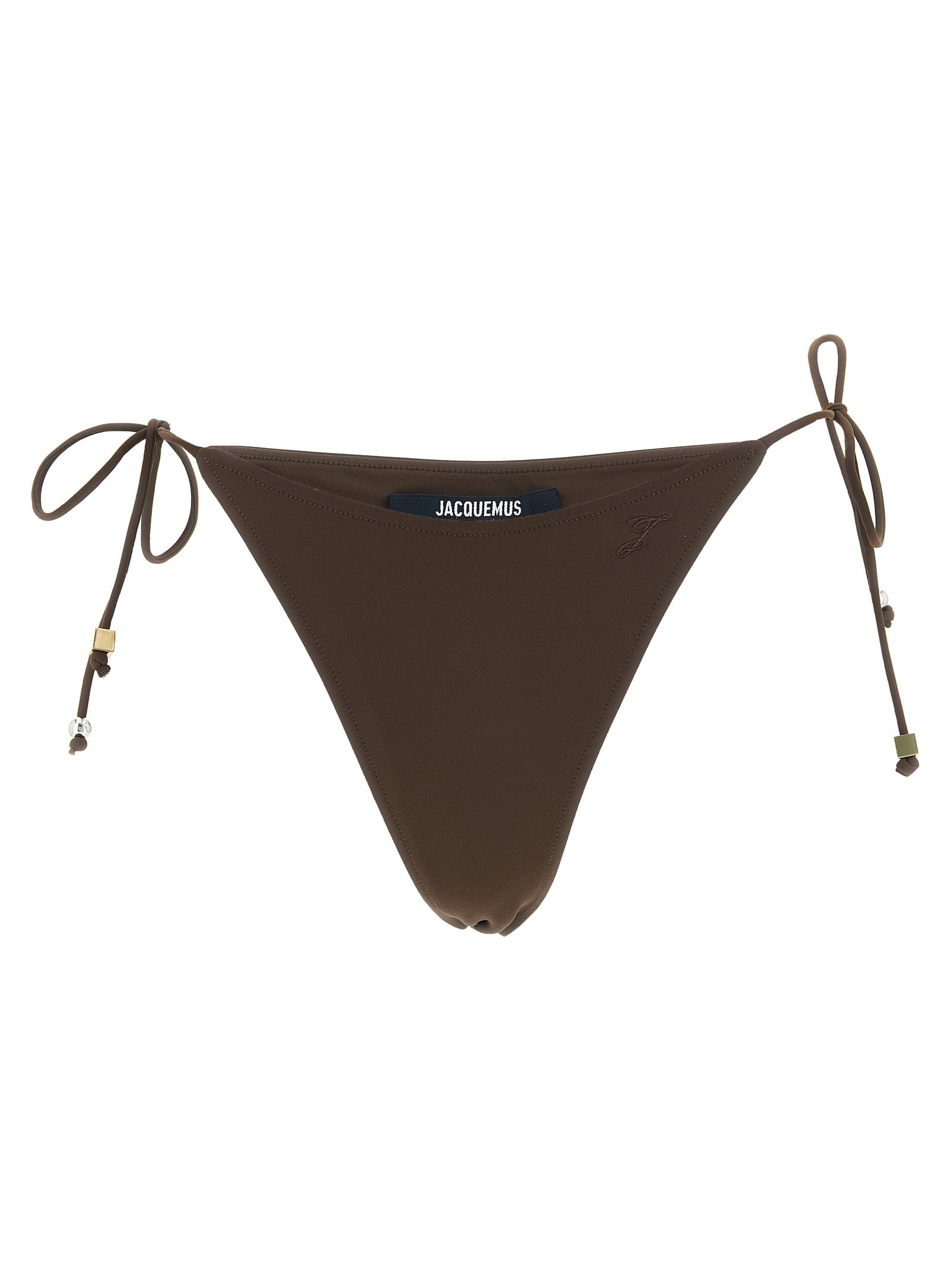 Brown Polyamide Swim Briefs