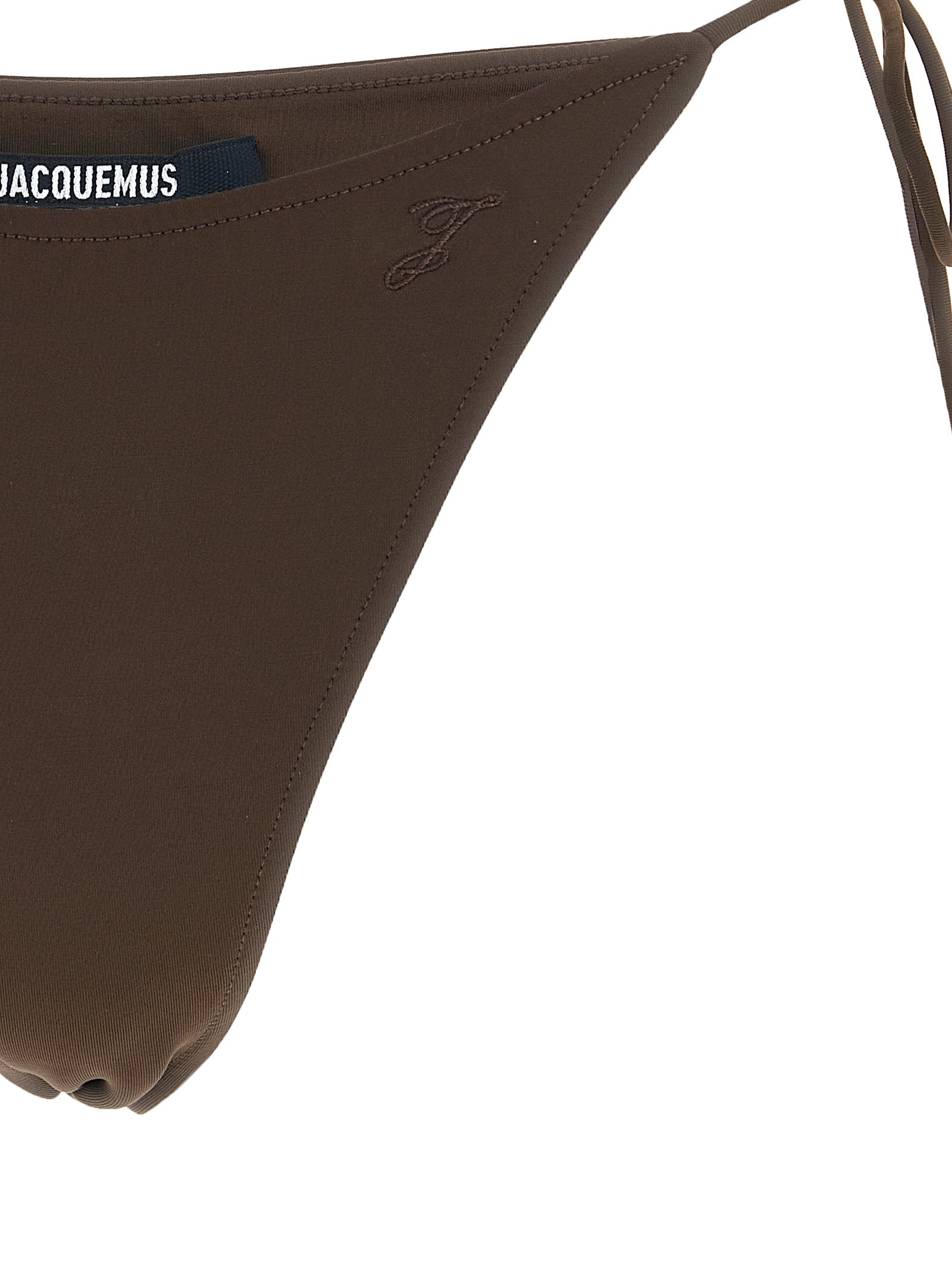 Brown Polyamide Swim Briefs