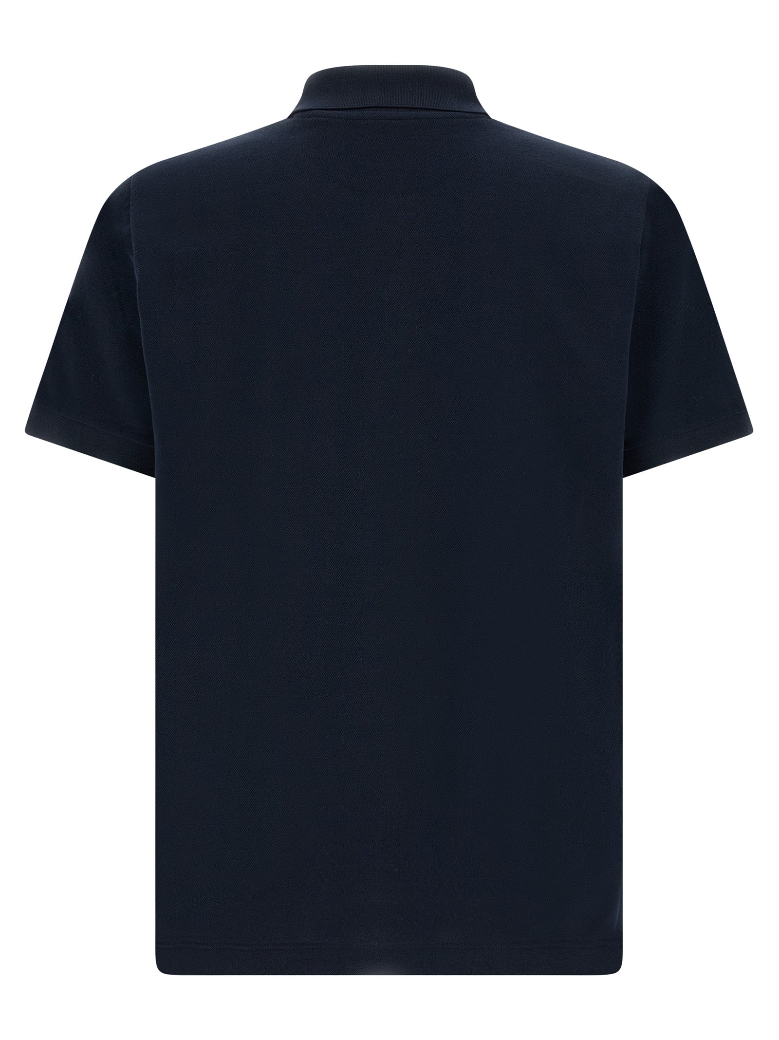 Blue Cotton Polo Shirt