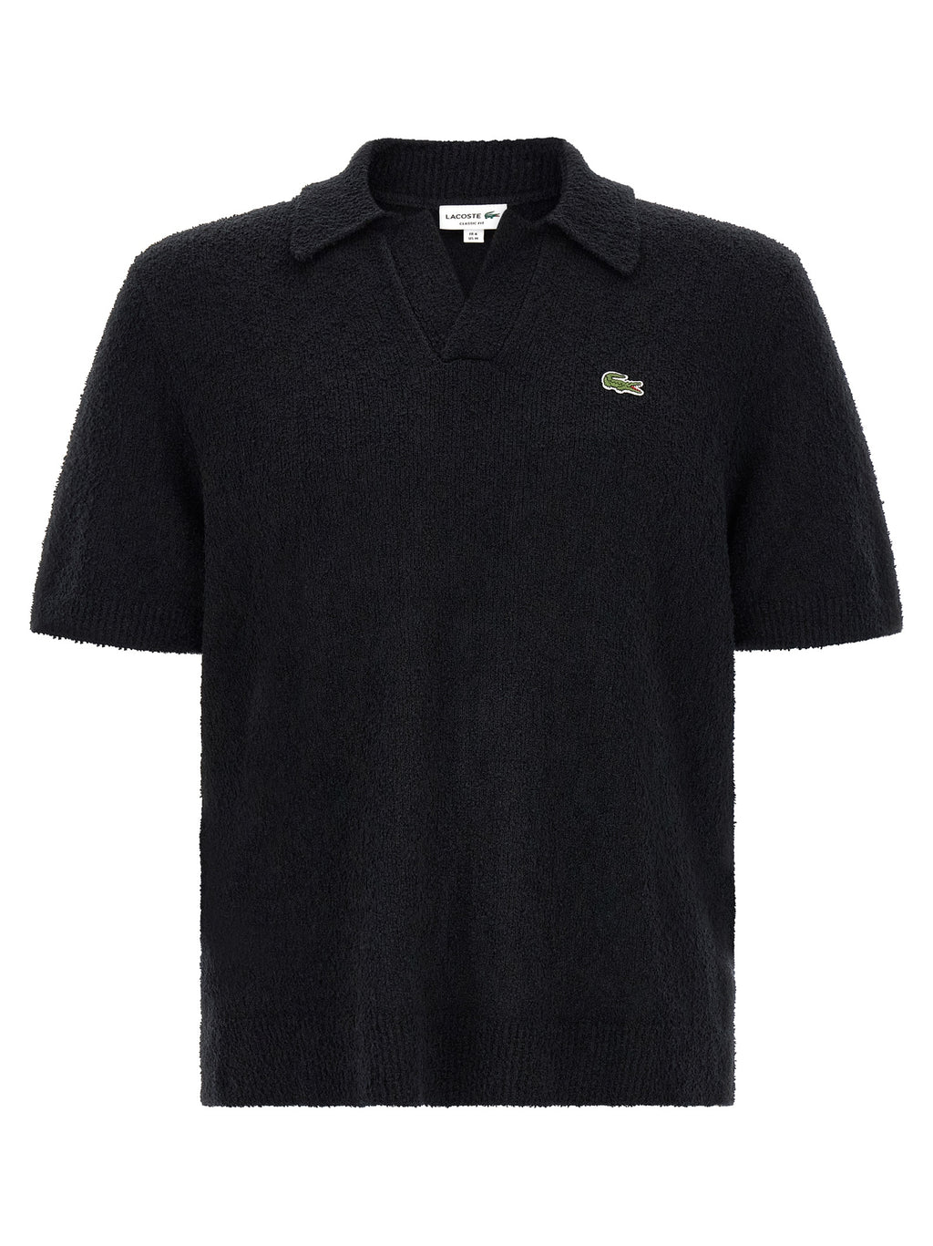 Black Cotton Polo Shirt