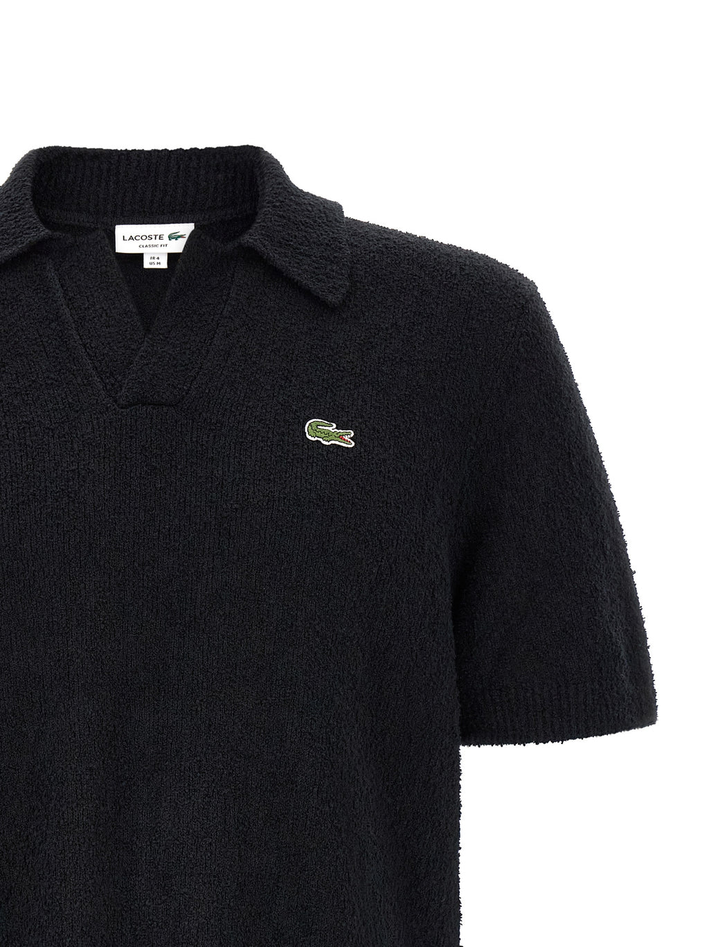 Black Cotton Polo Shirt