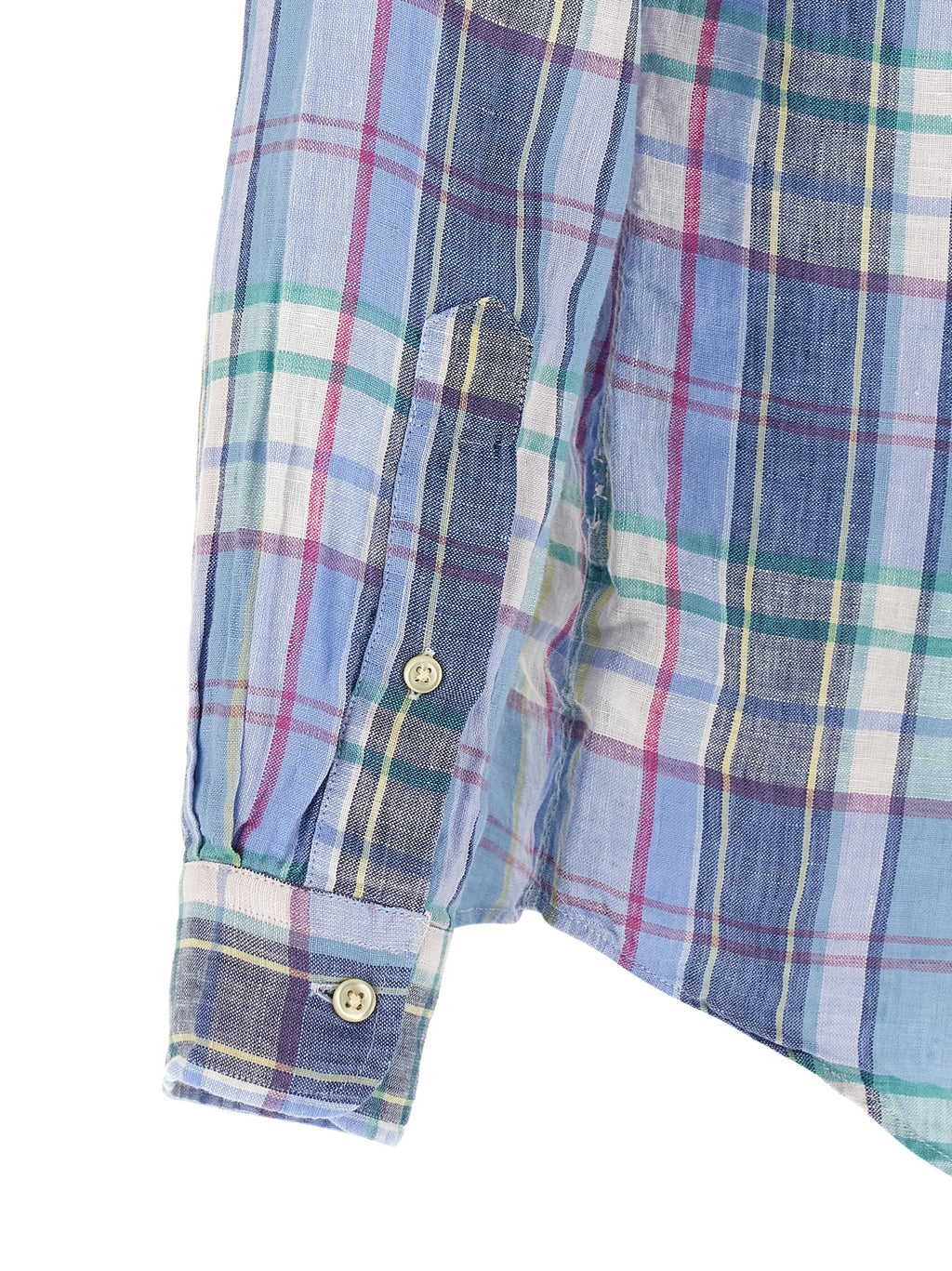 Blue Linen Blouse