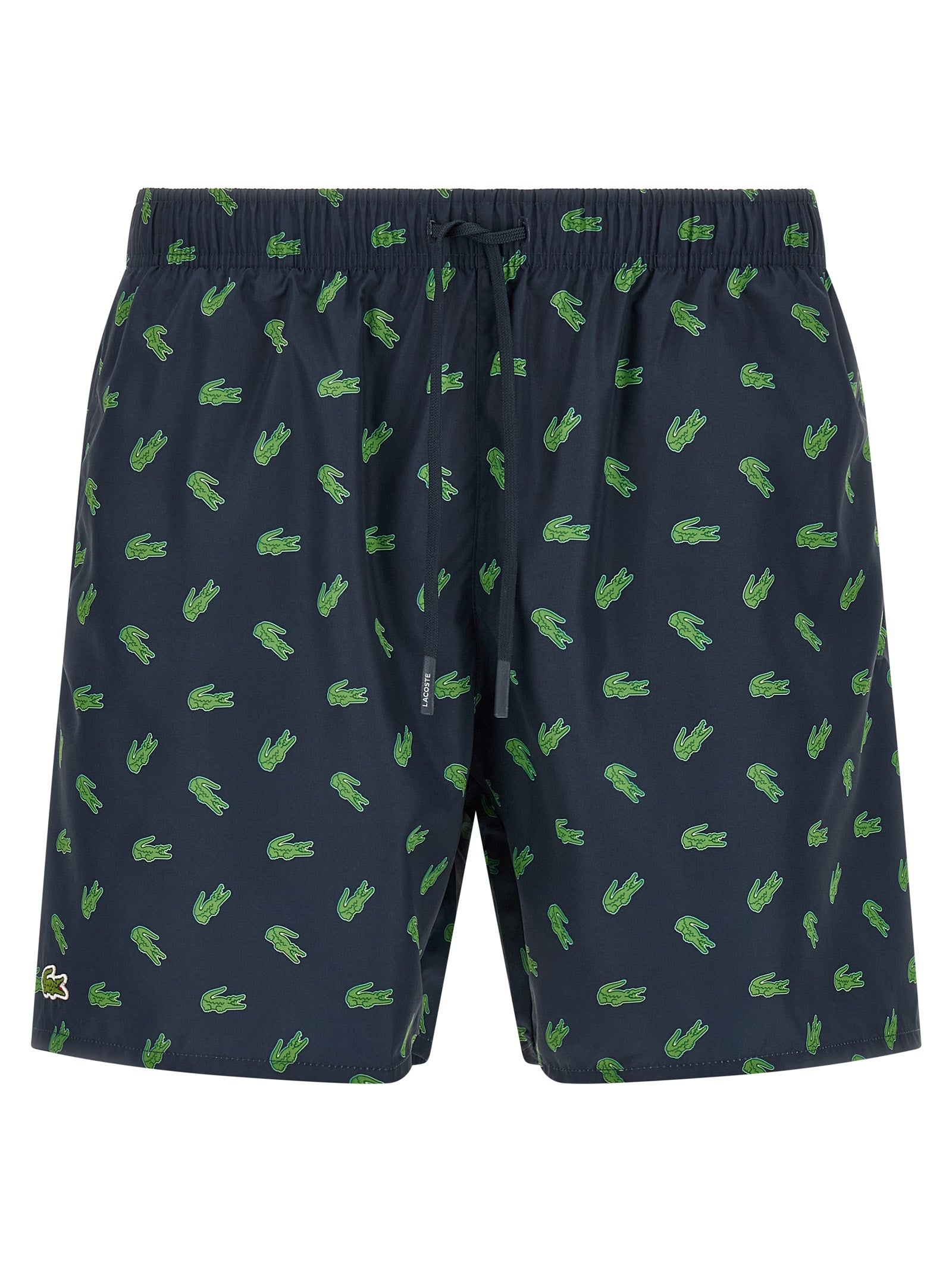 Blue Polyester Swim Shorts