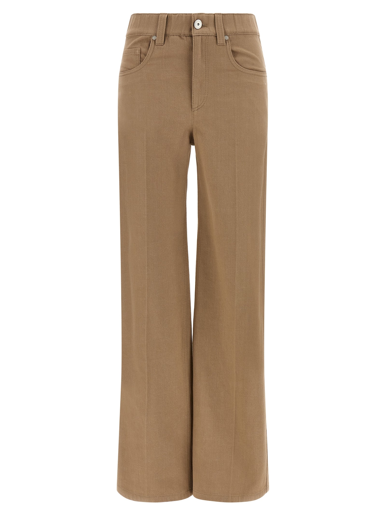 Beige Cotton Jeans Denim