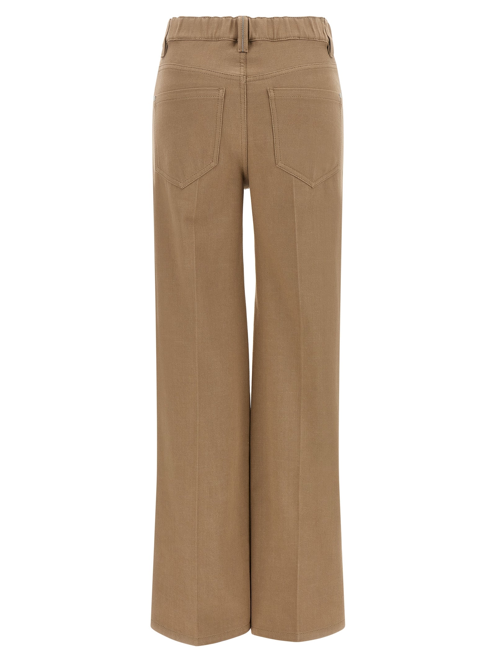 Beige Cotton Jeans Denim