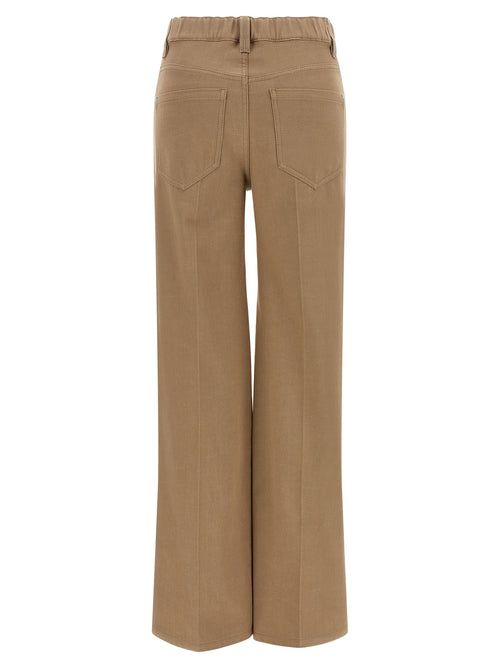 Beige Cotton Jeans Denim