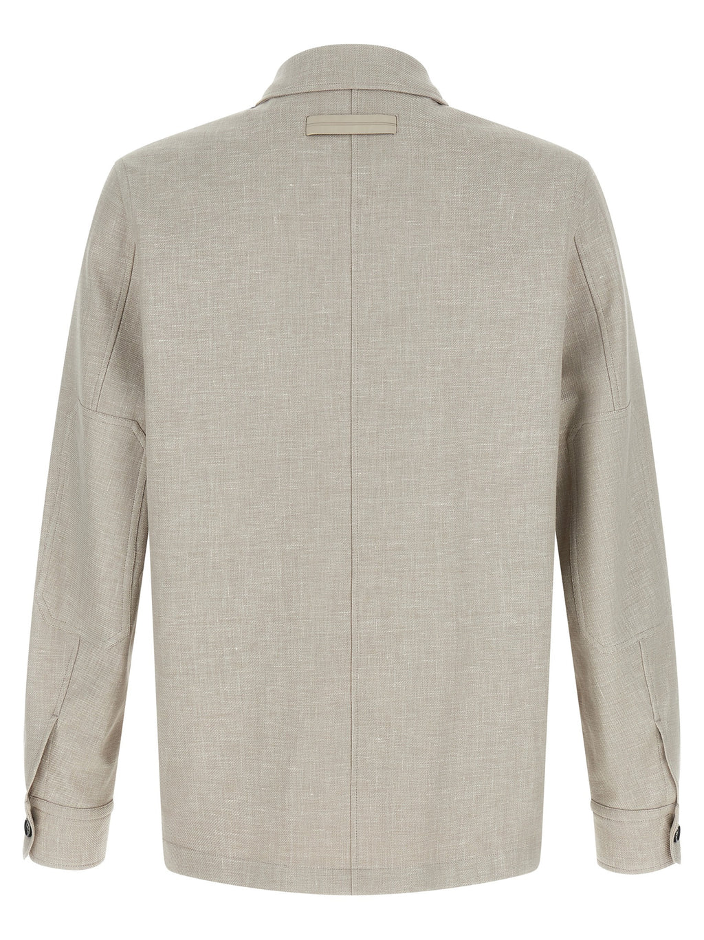 Gray Linen Blouse