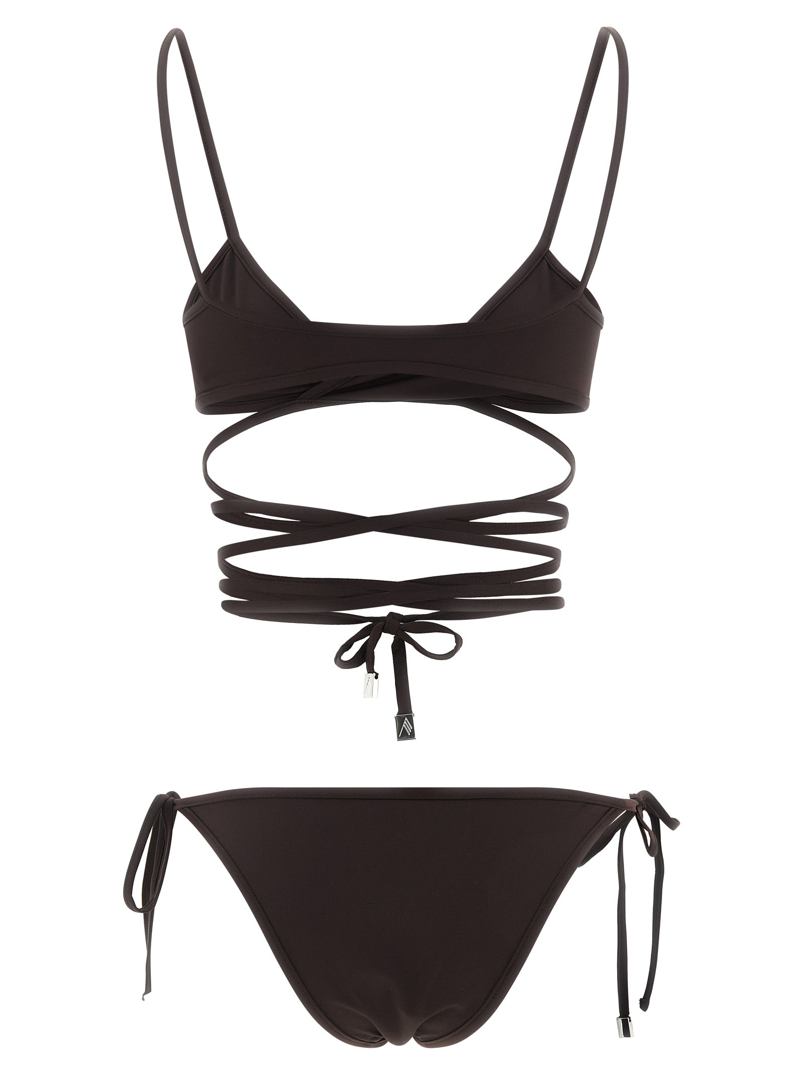 Brown Polyamide Bikini