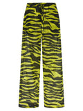 Bicolor Cotton Casual Pants