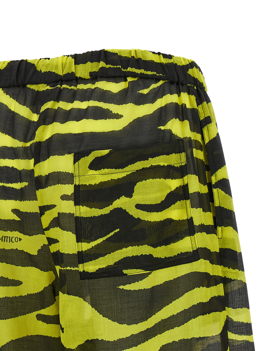 Bicolor Cotton Casual Pants