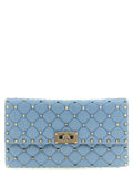 Blue Viscose Crossbody Bag