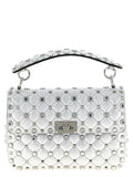 Silver Lamb Leather Shoulder Bag