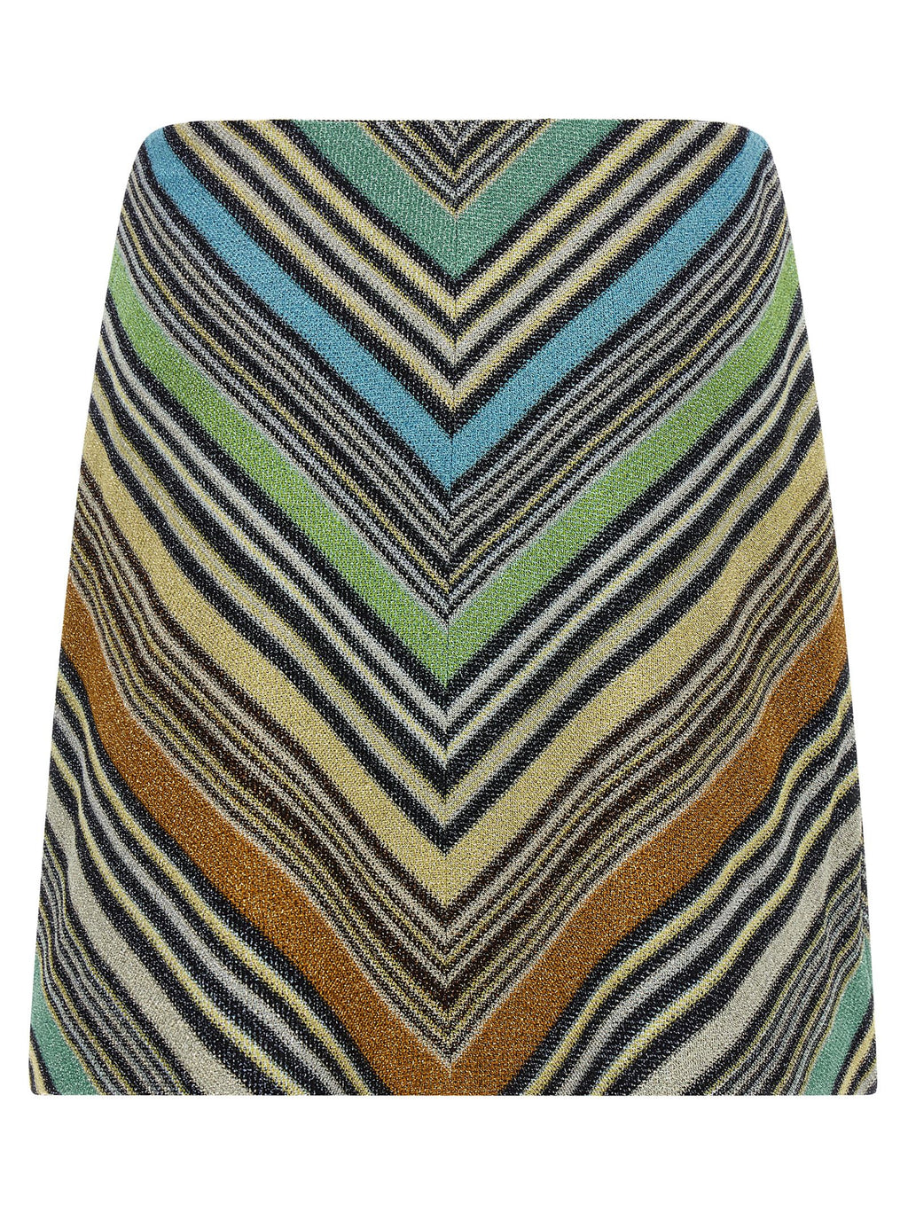 Multicolor Viscose Long Skirt