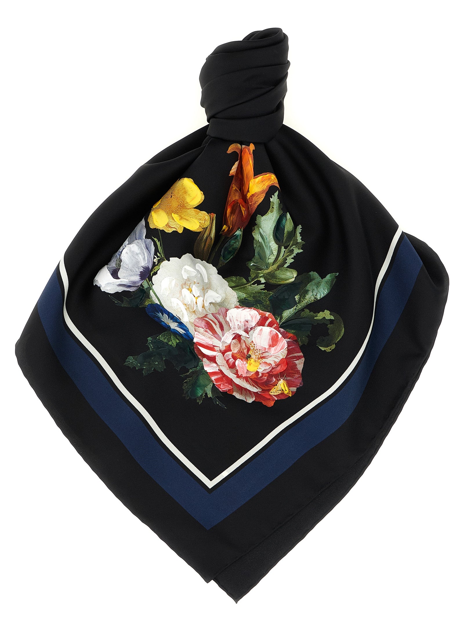 Black Silk Scarf