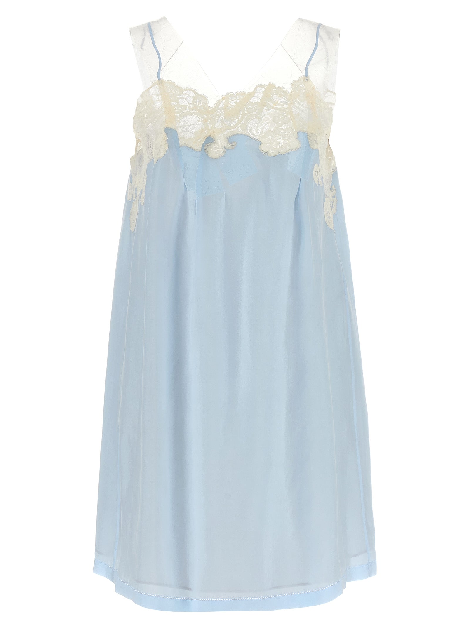 Blue Copper Short Dress