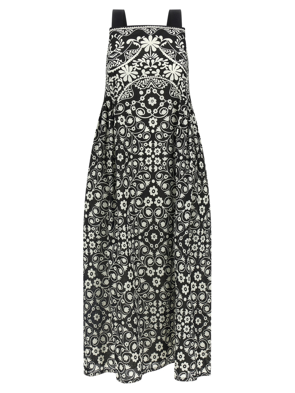 Bicolor Cotton Long Dress