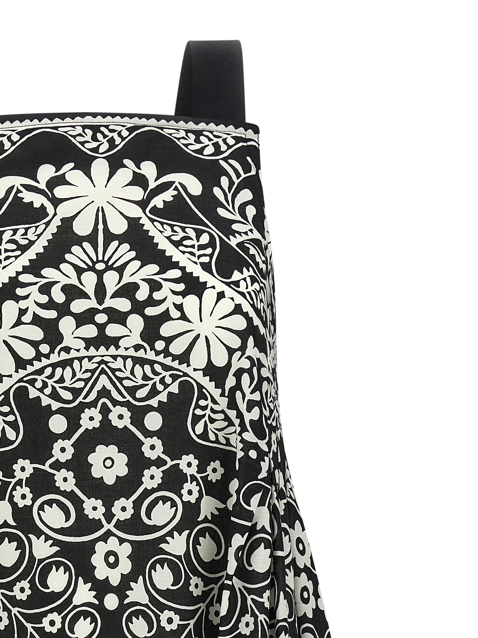 Bicolor Cotton Long Dress