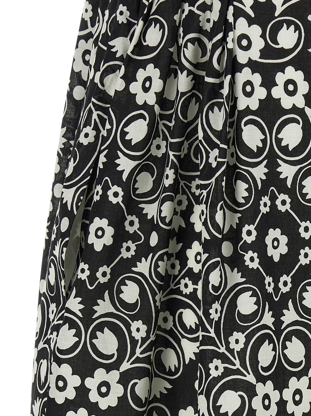 Bicolor Cotton Long Dress