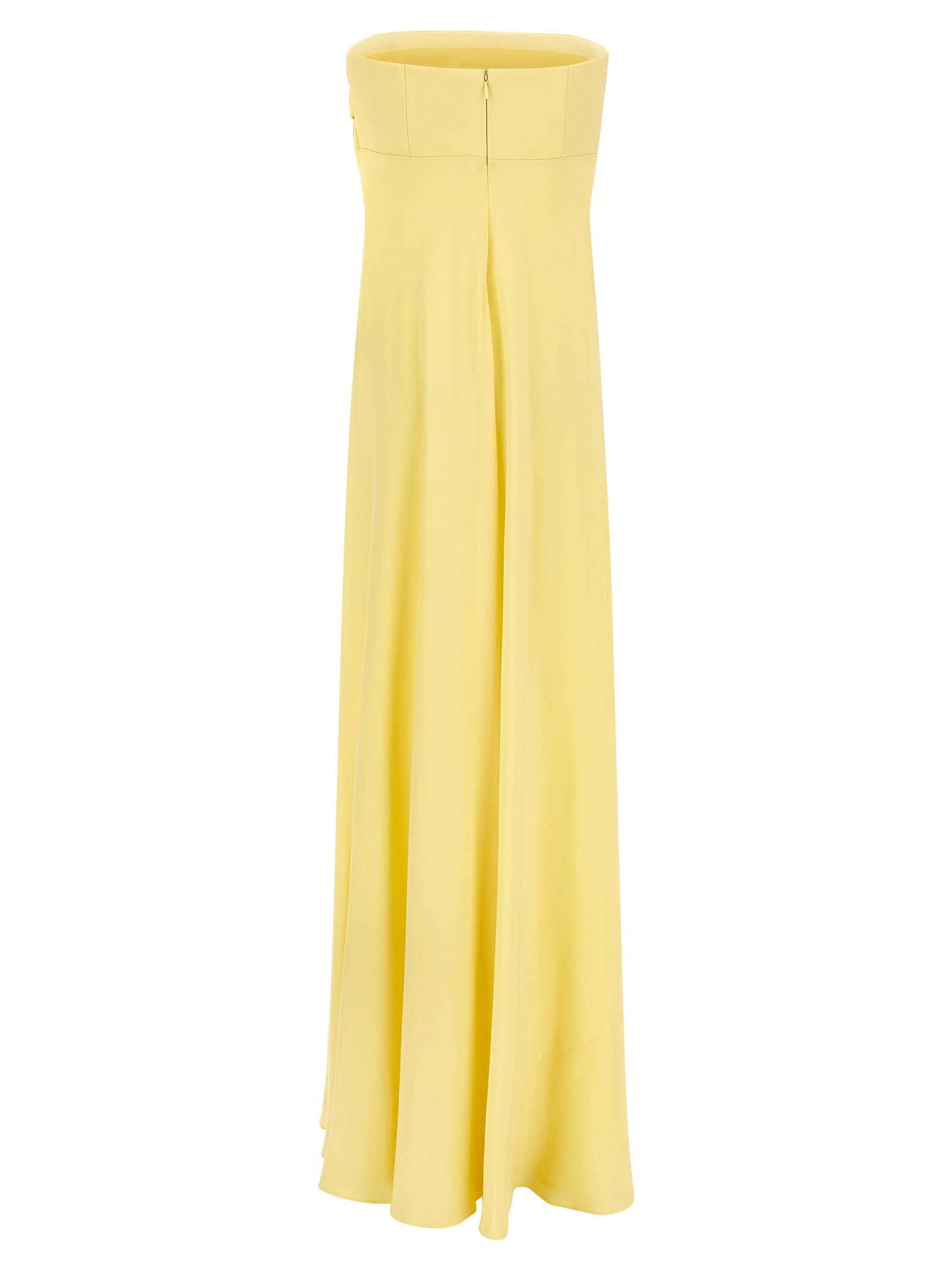 Bicolor Silk Long Dress